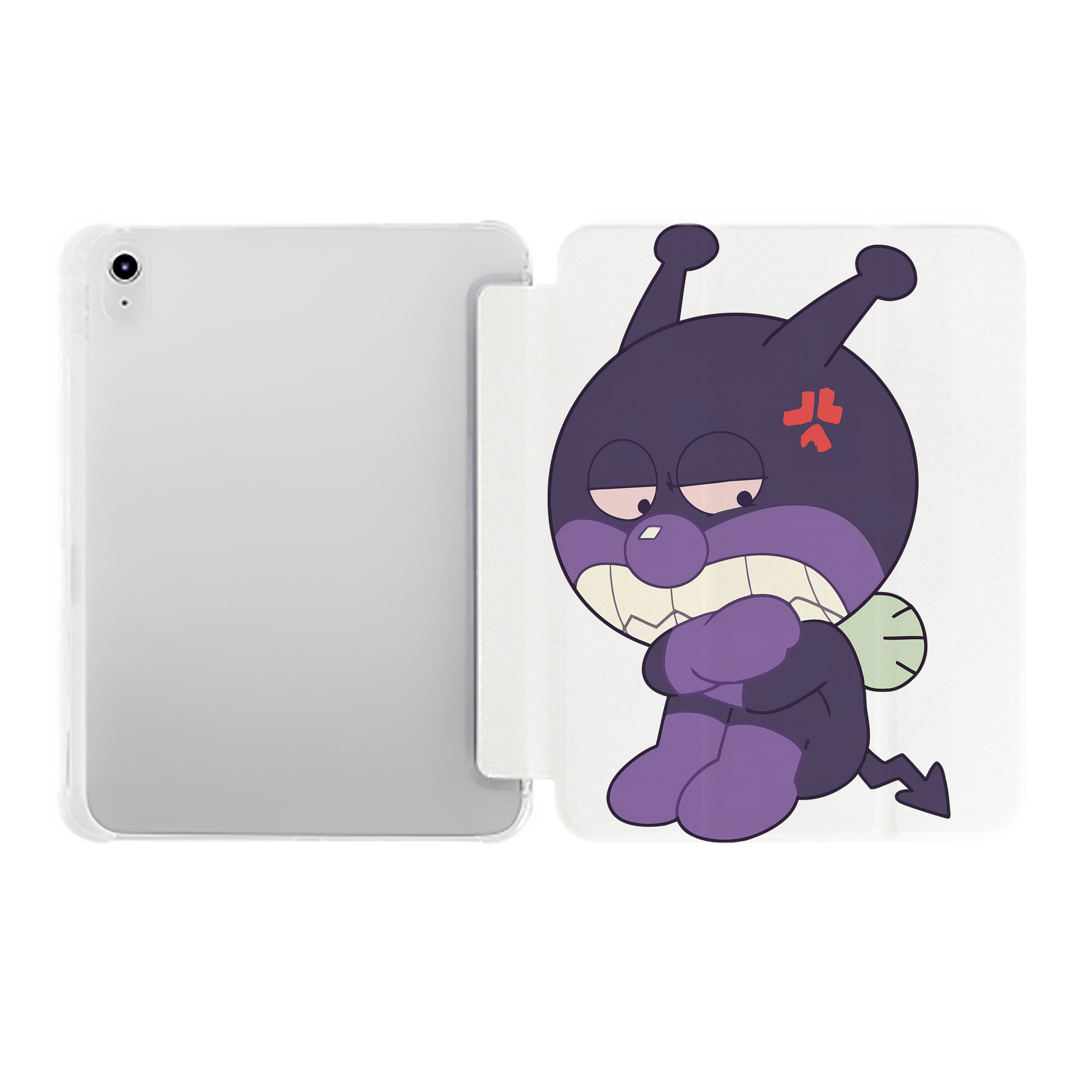 （画像用） アンパンマン Anpanman IPad ケース ペン収納付き 三つ折りスタンド PUレザー×シリコン 対応機種9.5/10.5/10.9インチ